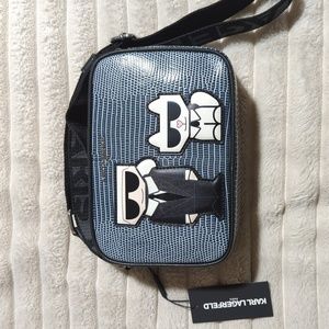 NWT handbag. Navy blue and black